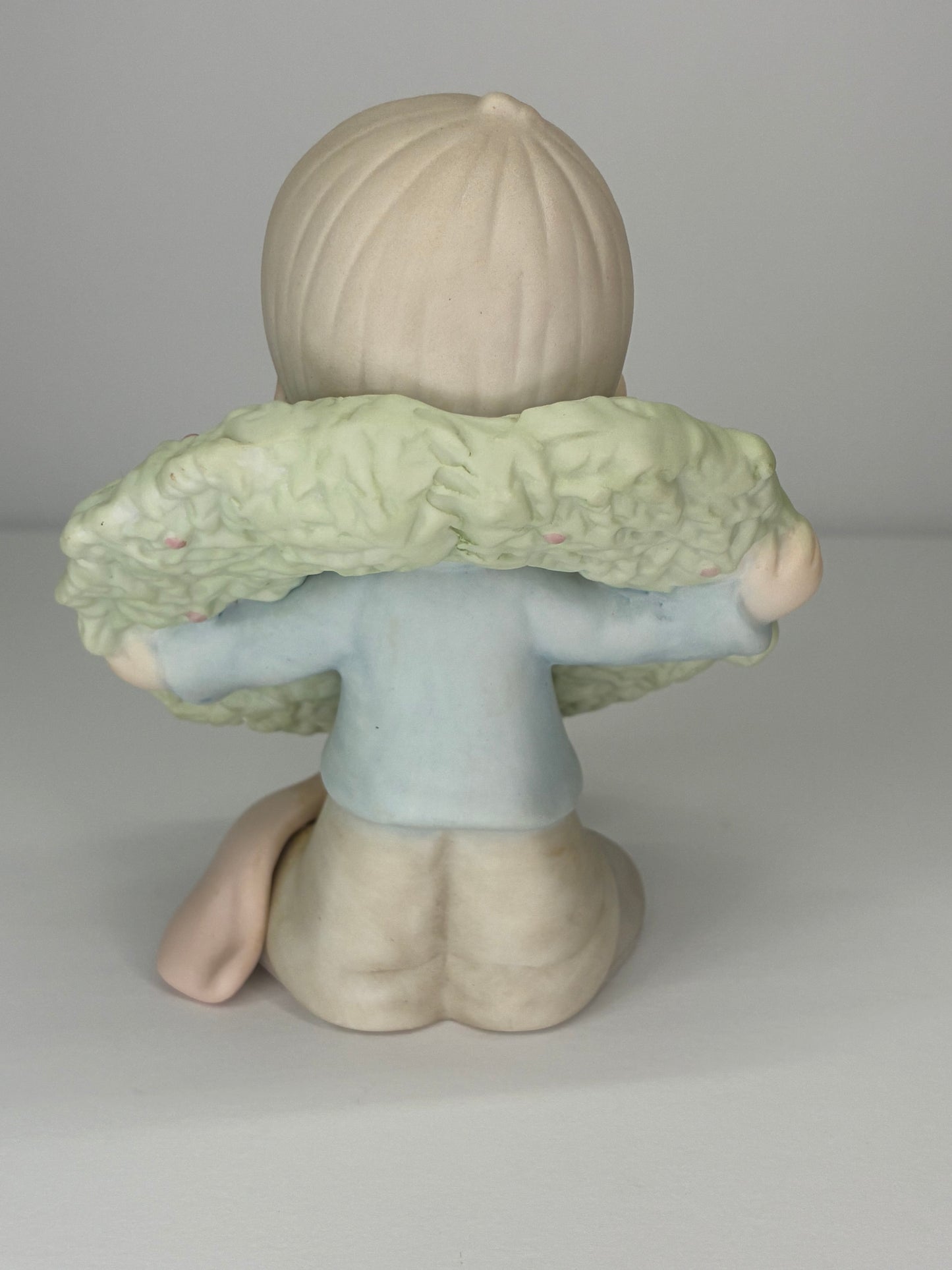 Precious Moments Vintage 1983 Surrounded With Joy Hand Painted Porcelain Collectible Figurine Original Box Mint