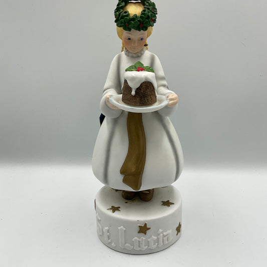 St. Lucia Porcelain Figurine Music Box
