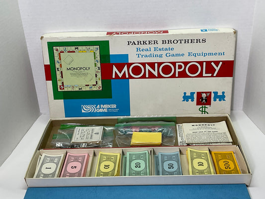 Vintage Parker Brothers Monopoly Game 1961 Complete Game