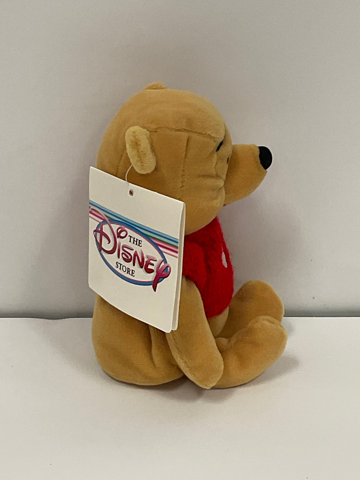 Red Heart Sweater Winnie the Pooh Bear & Friends Vintage Mini Beanbag Beanie Plush Disney Collectible