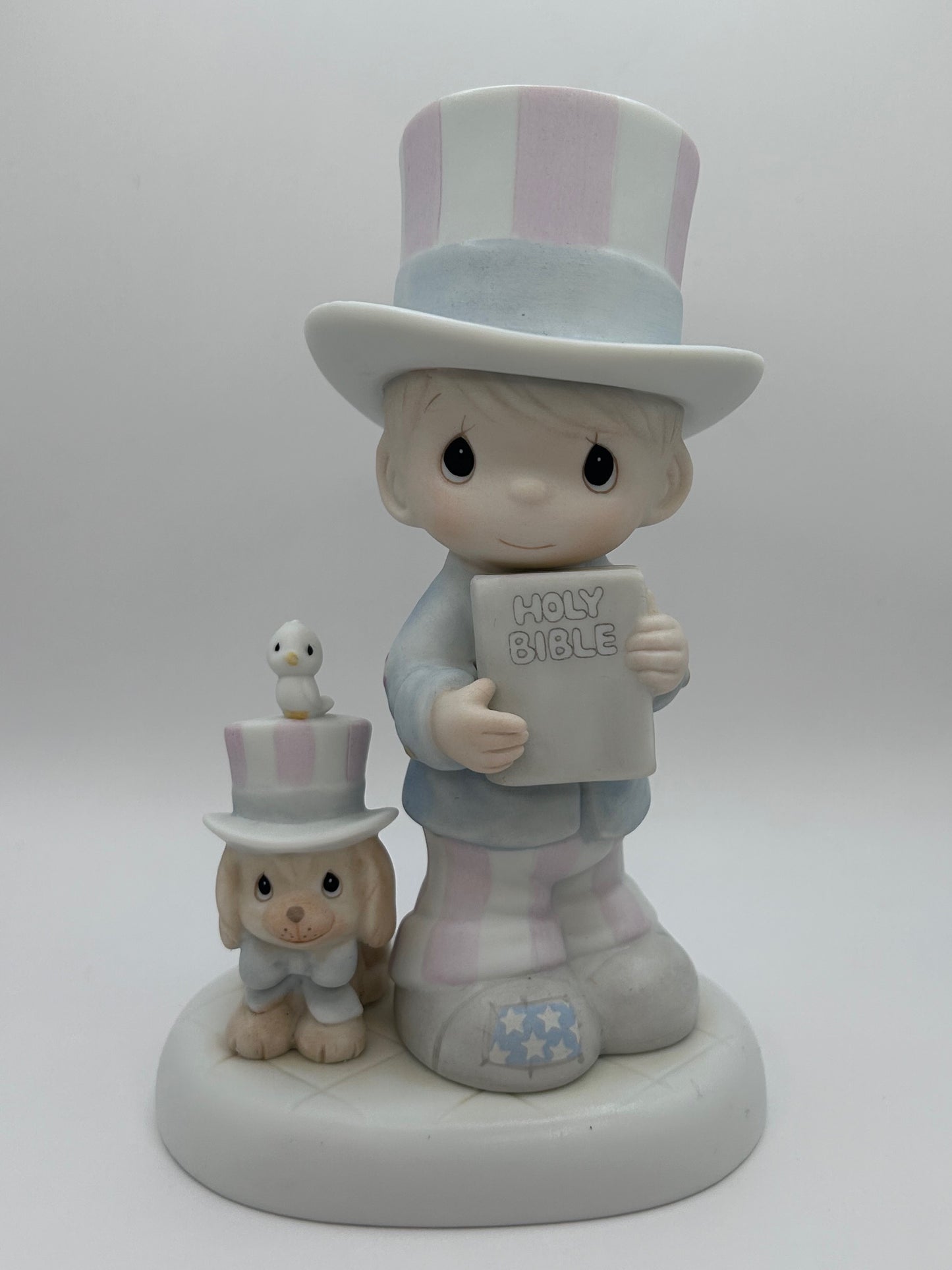 Precious Moments Vintage 1986 Limited Edition God Bless America New in Box Mint