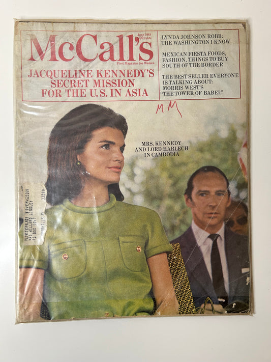 VINTAGE McCall's June 1968 Jacqueline Kennedy
