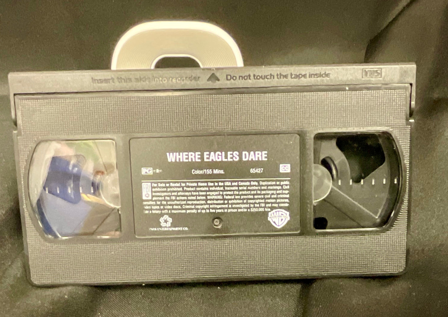 Where Eagles Dare Vintage 1968 VHS Video Tape Movie Clint Eastwood Collection Pre-Owned Film