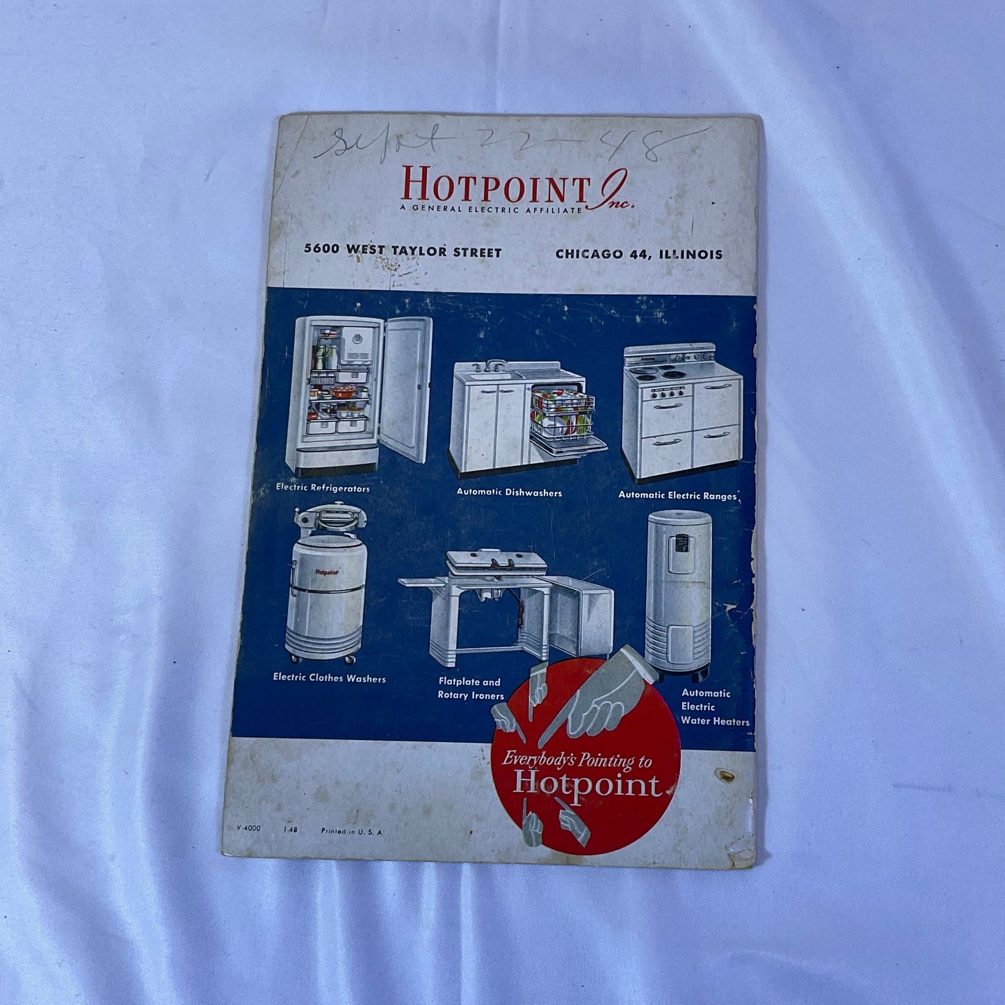 Book of Instructions and Recipes for Your Hotpoint Refrigerator