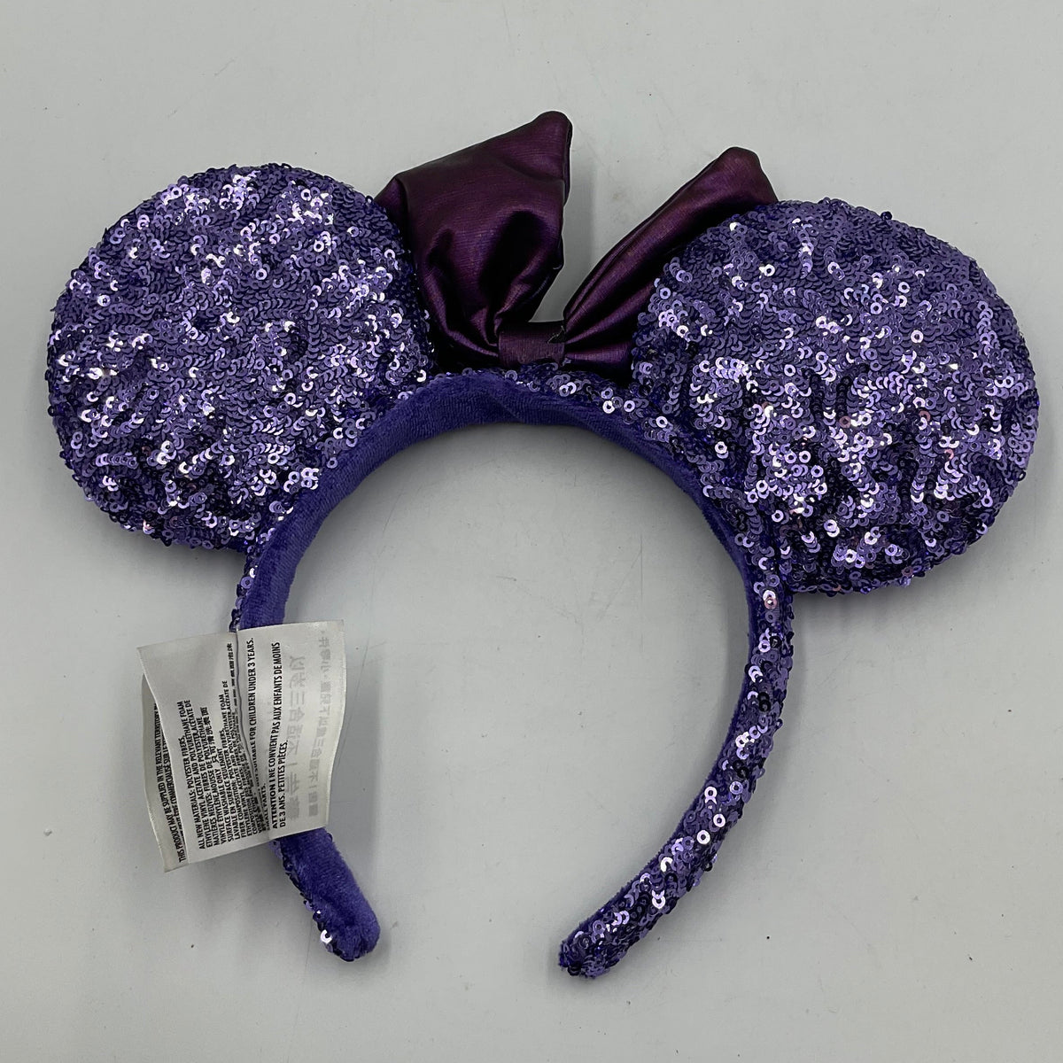 Disney Parks Minnie Mouse Ears Purple Potion Sequin Headband