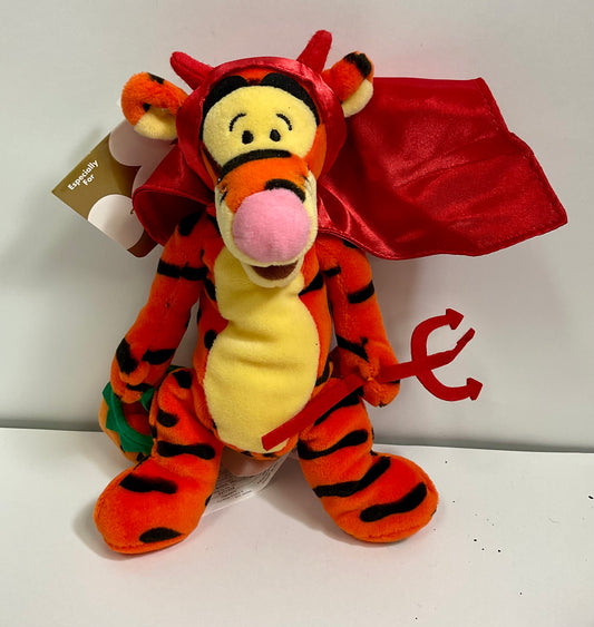 Devil Costume Tigger Vintage Winnie the Pooh Bear & Friends Halloween Mini Beanbag Beanie Plush Disney Collectible