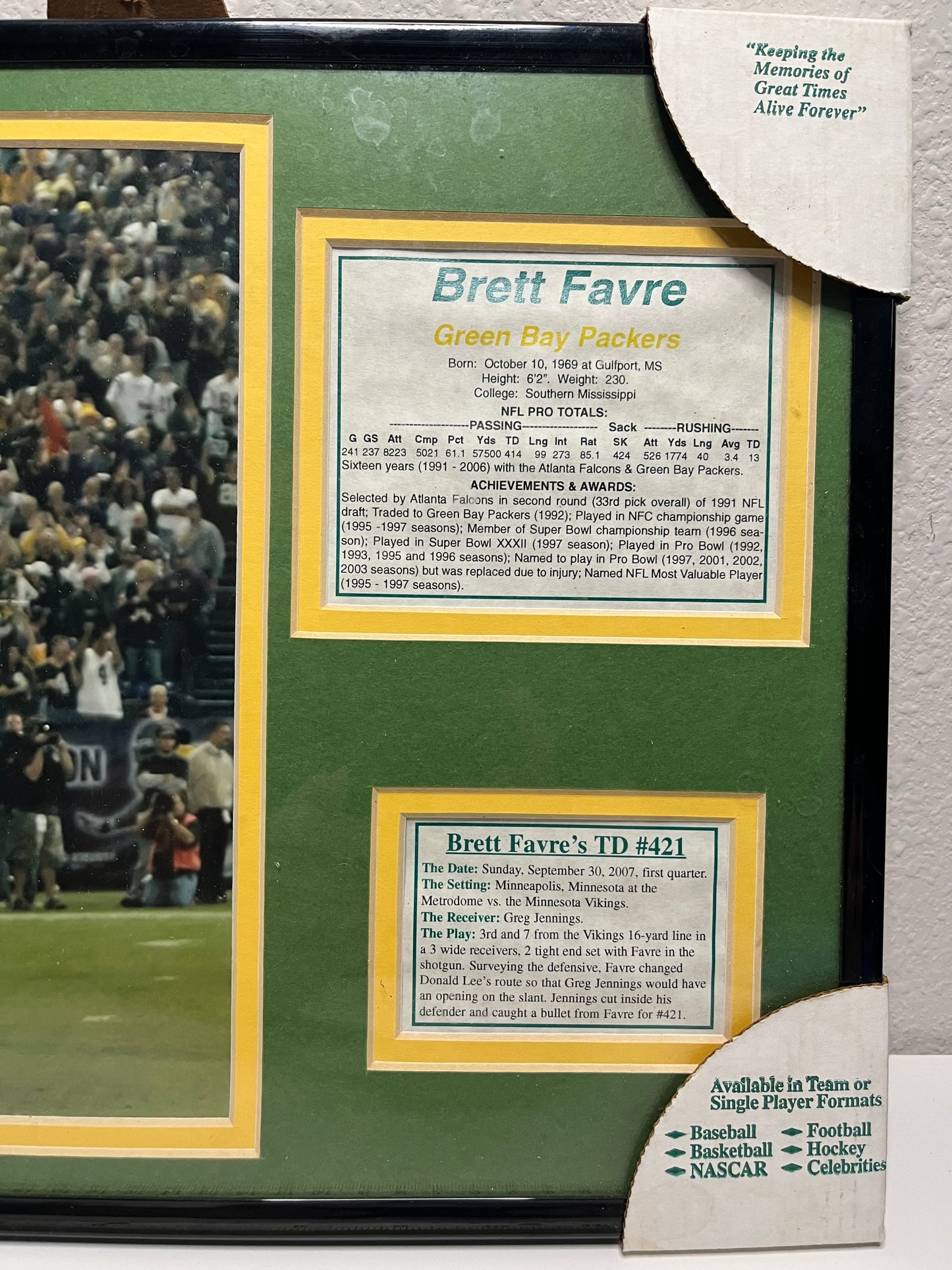 BRETT FAVRE TD #451