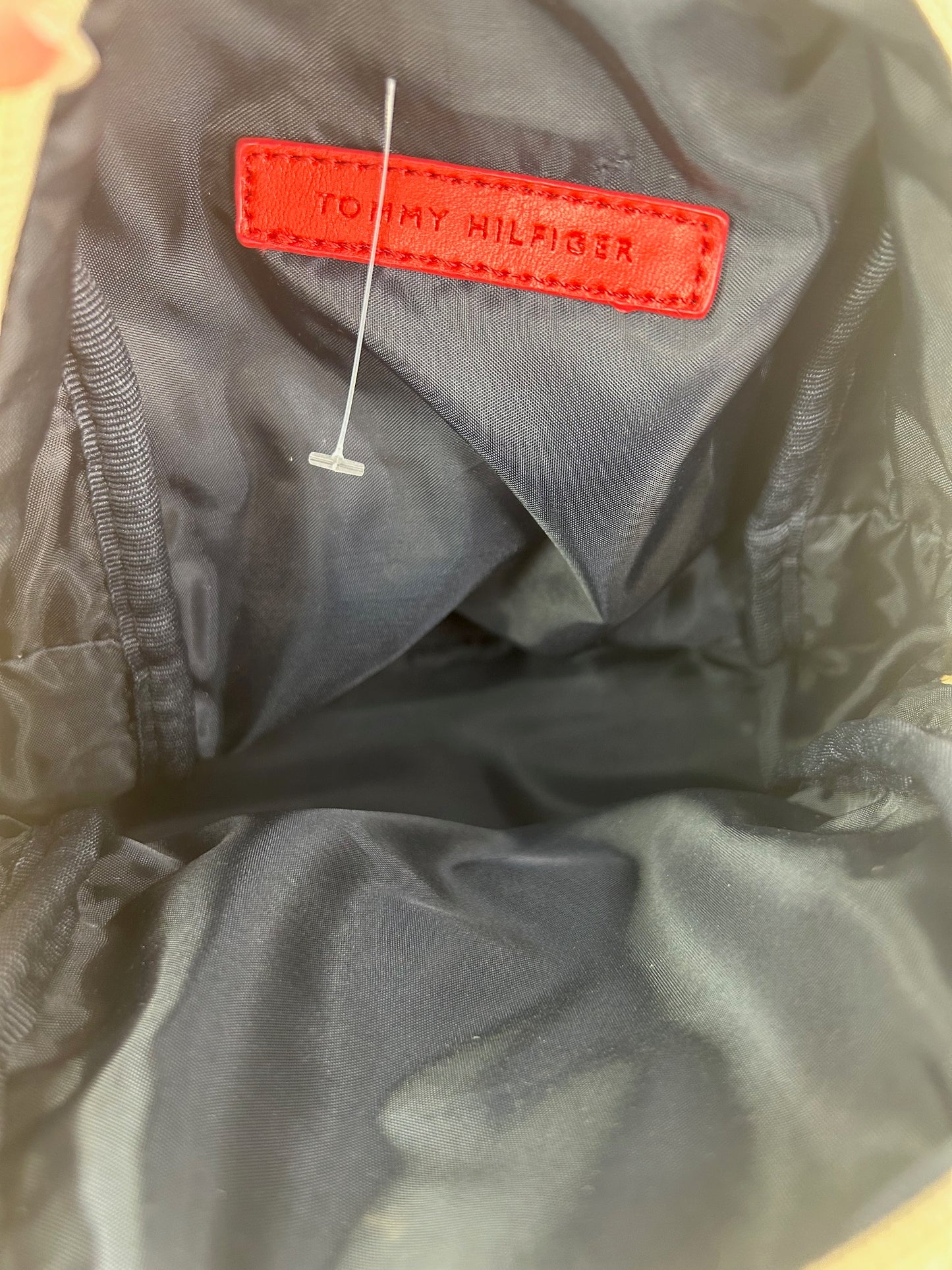 Tommy Hilfiger Gold Crossbody Mini Backpack Style Bag Handbag Purse