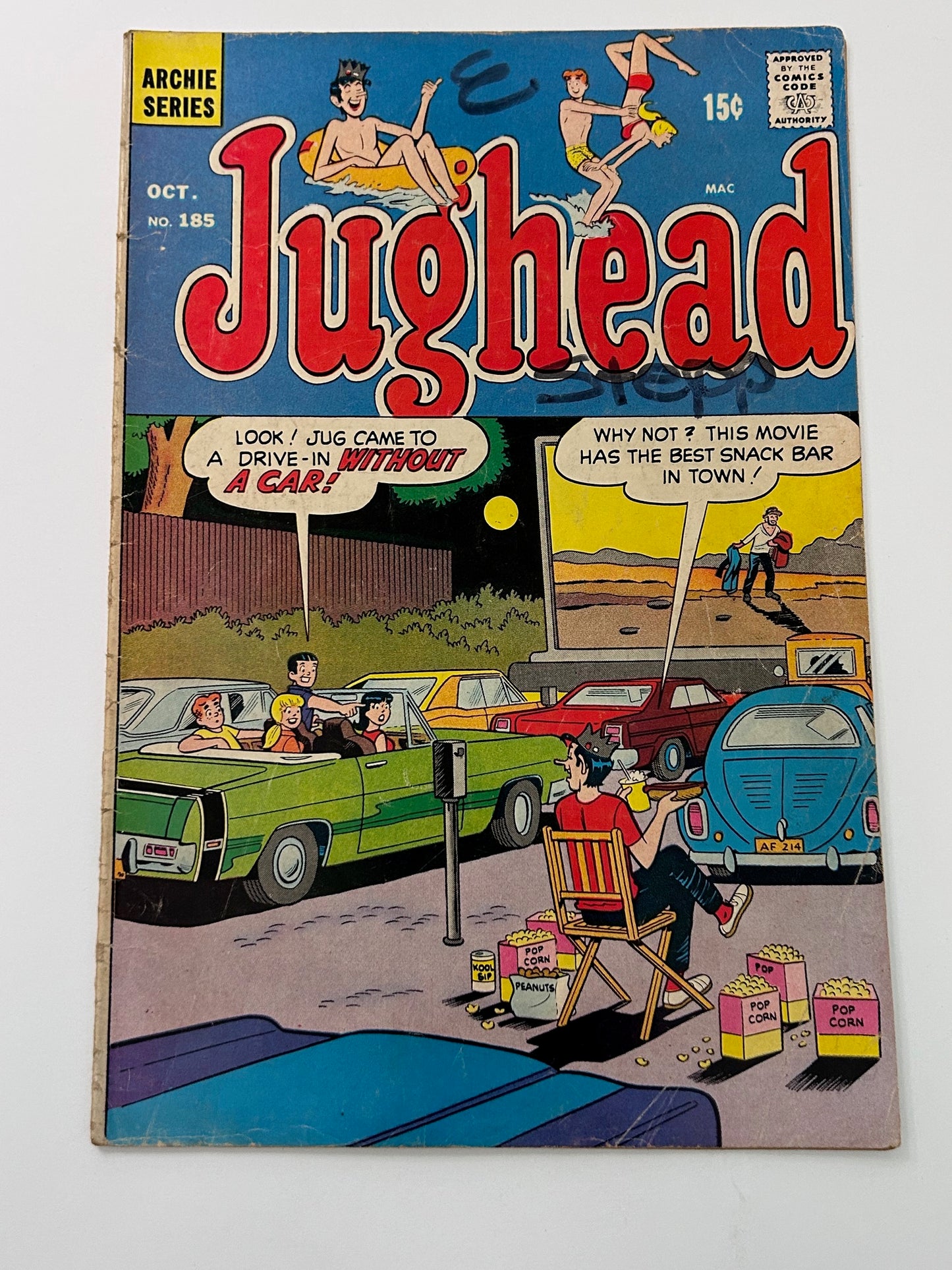 Jughead #185 Vintage 1970 Archie Series Comic Book