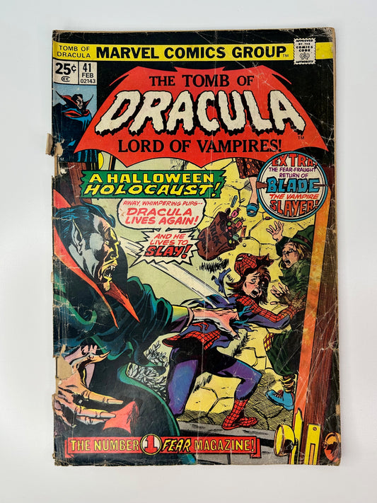 The Tomb of Dracula Lord of Vampires #41 Vintage 1976 Halloween Holocaust Marvel Group Horror Comic Book