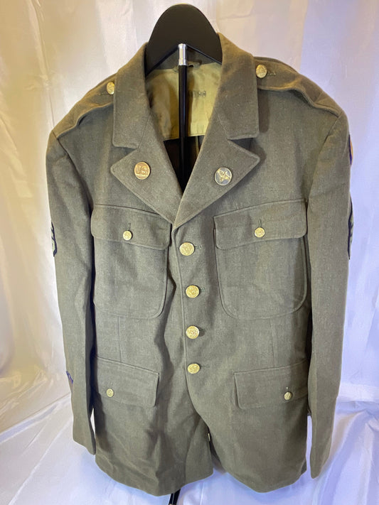 WW2 8th Army Air Force Staff Sergeant Military Uniform Wool Jacket Shirt Pants