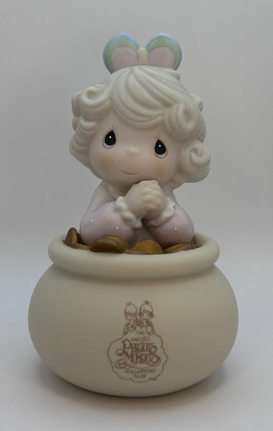 Precious Moments Vtg 1994 Symbol of Membership You're The End Of My Rainbow Figurine Original Box Mint