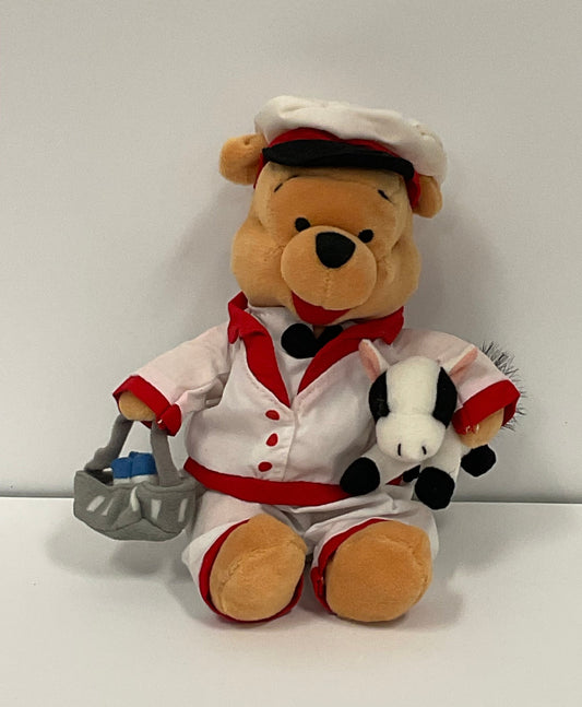 Milkman Winnie the Pooh Bear Vintage Mini Beanbag Beanie Plush Disney Collectible