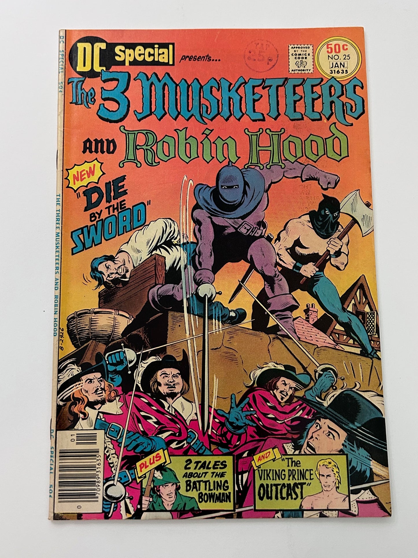 DC Special #25 The 3 Musketeers And Robin Hood Comic Book Vintage Jan 1977