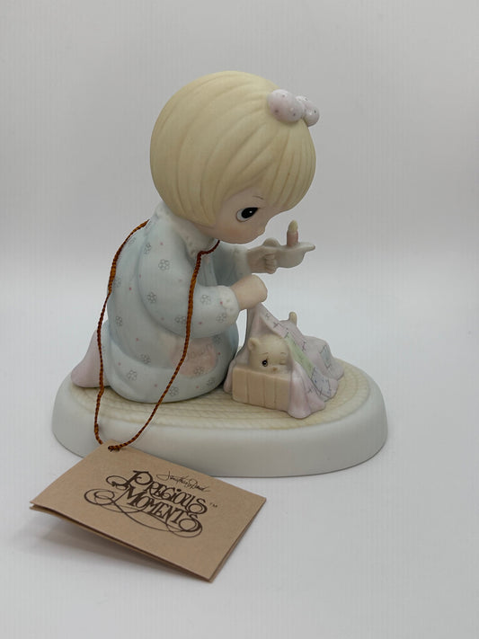 Precious Moments Vintage 1983 Members Only Figurine Dawn's Early Light Orig Box