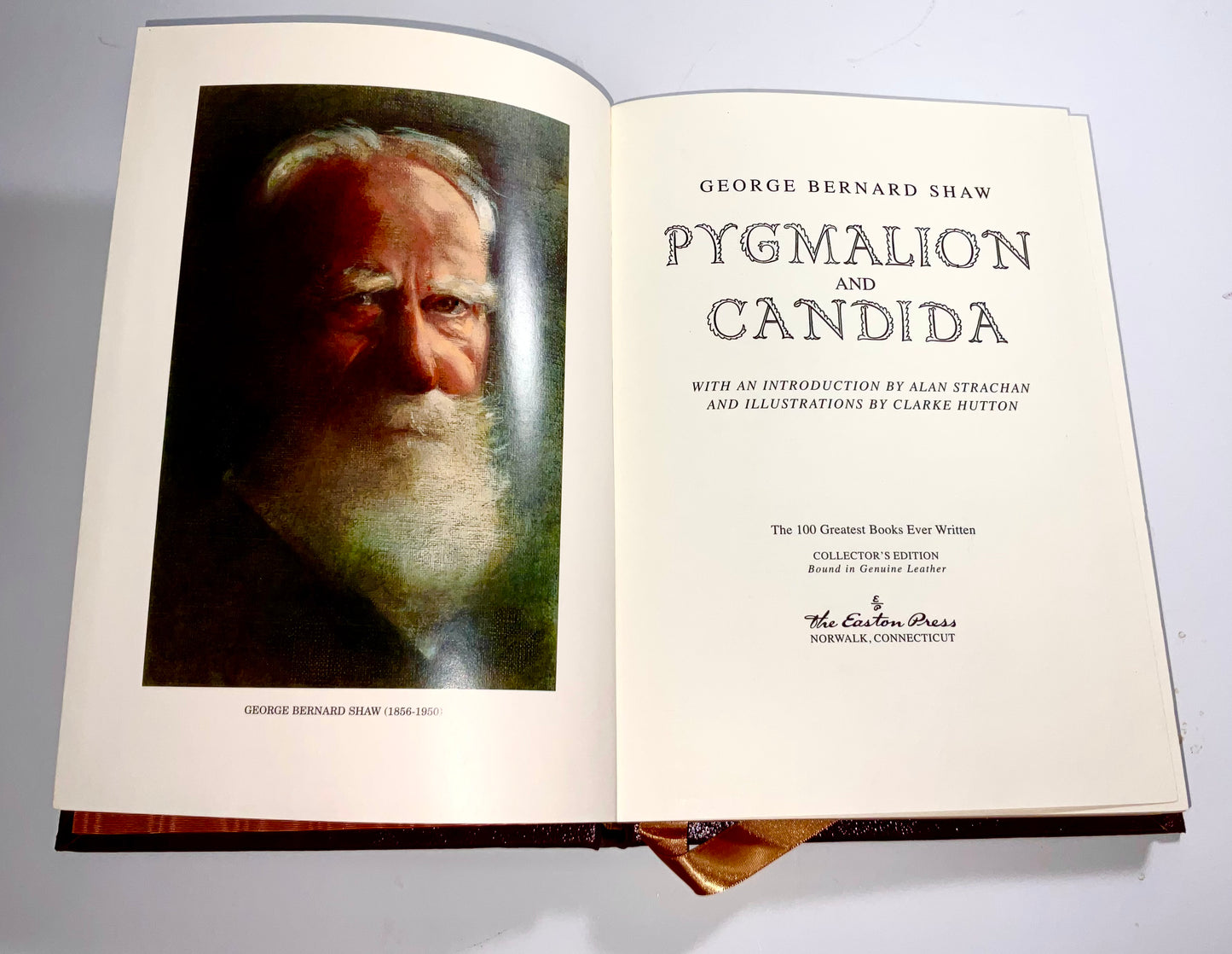 Pygmalion And Candida by George Bernard Shaw Vintage 2004 The Easton Press 100 Greatest Books Ever Written Leather Bound Collector's Edition