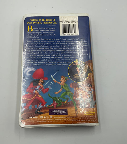 Walt Disney’s Peter Pan 45th Anniversary Limited Edition VHS