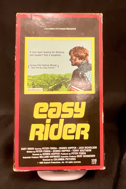 Easy Rider Vintage 1969 1990 VHS Video Peter Fonda Dennis Hopper Terry Southern Jack Nicholson Pre-Owned Sony Pictures Film Untested