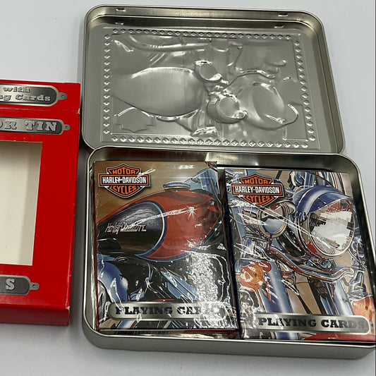 Harley Davidson Playing Cards Collectors Tin New Unopened