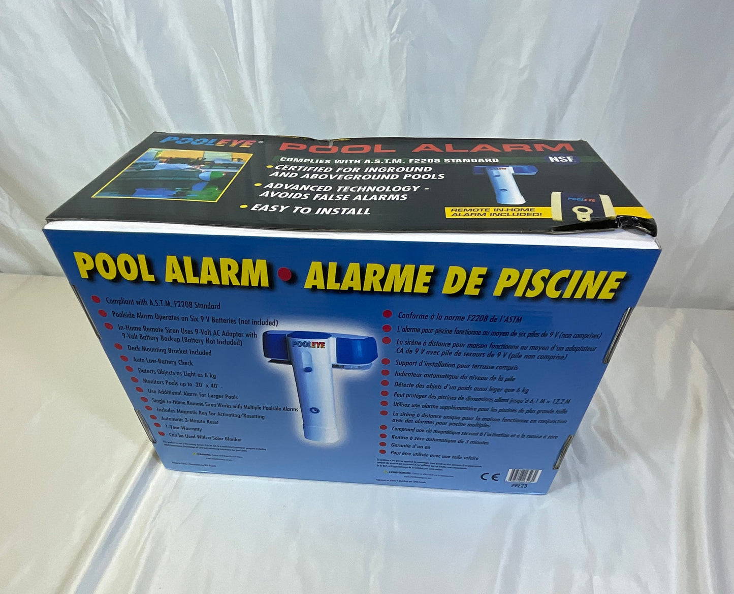 PoolEye Pool Alarm Inground and Above Ground in Original Box Untested