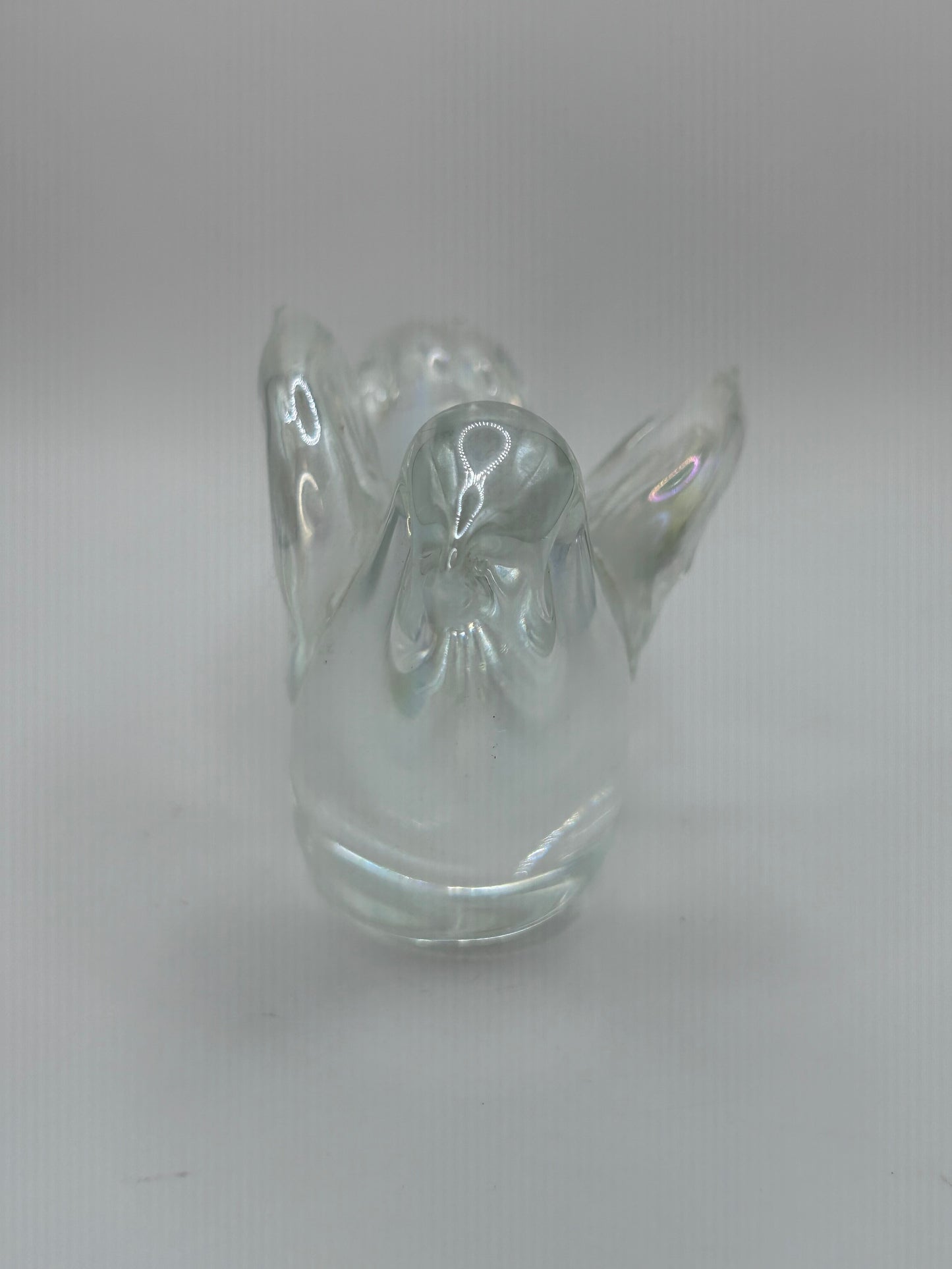 Iridescent Handmade Artisan Glass Bird Figurine