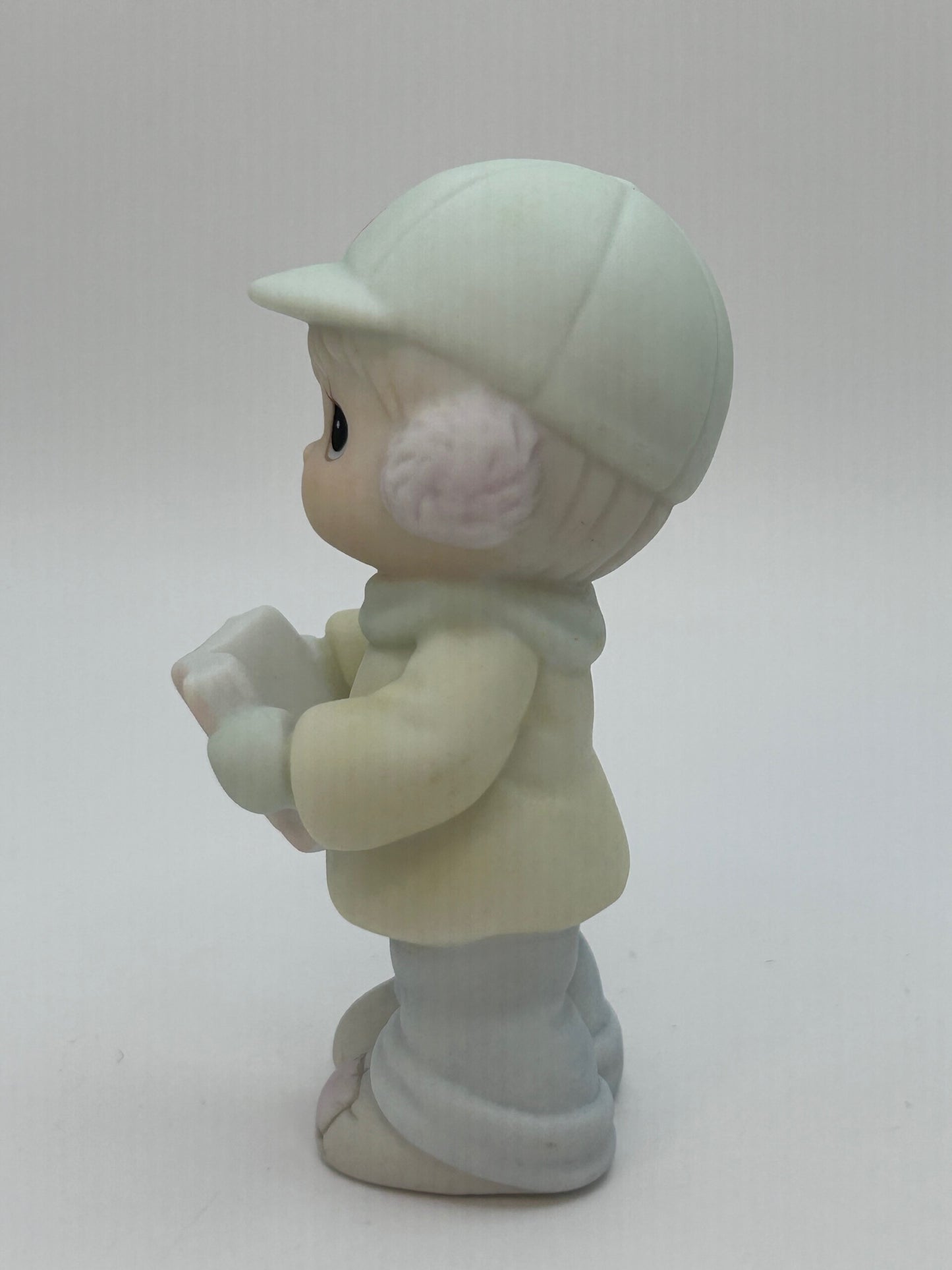 Precious Moments Vintage 1992 Sugar Town Philip Boy Carolling Figurine
