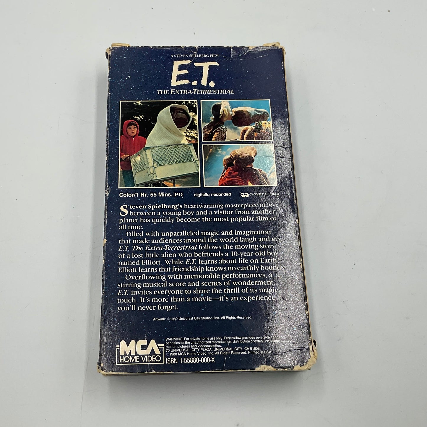 E.T. The Extra-Terrestrial Vintage Movie VHS Video Tape in Original Box Untested