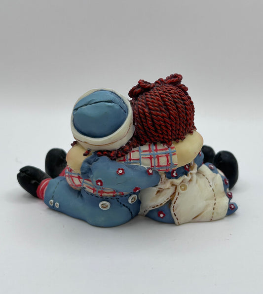 Raggedy Ann & Andy I Love You Vintage Enesco Figurine