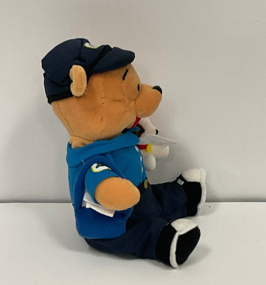 Mailman Winnie the Pooh Bear & Friends Vintage Mini Beanbag Beanie Plush Disney Collectible