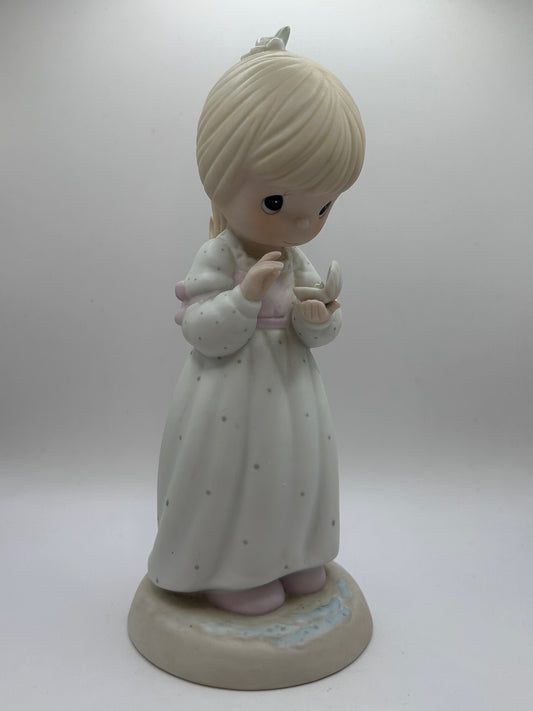 Precious Moments Vintage 1987 We Are All Precious in His Sight Porcelain Figurine