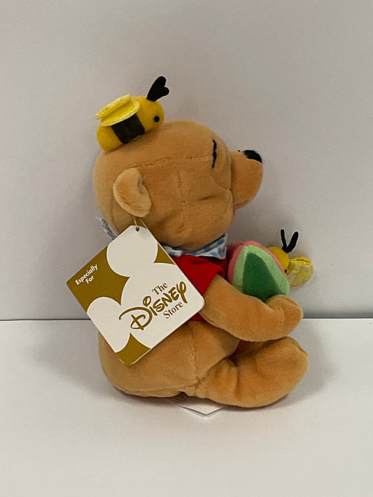 Summertime Watermelon Winnie the Pooh Bear & Friends Vintage Mini Beanbag Beanie Plush Disney Collectible
