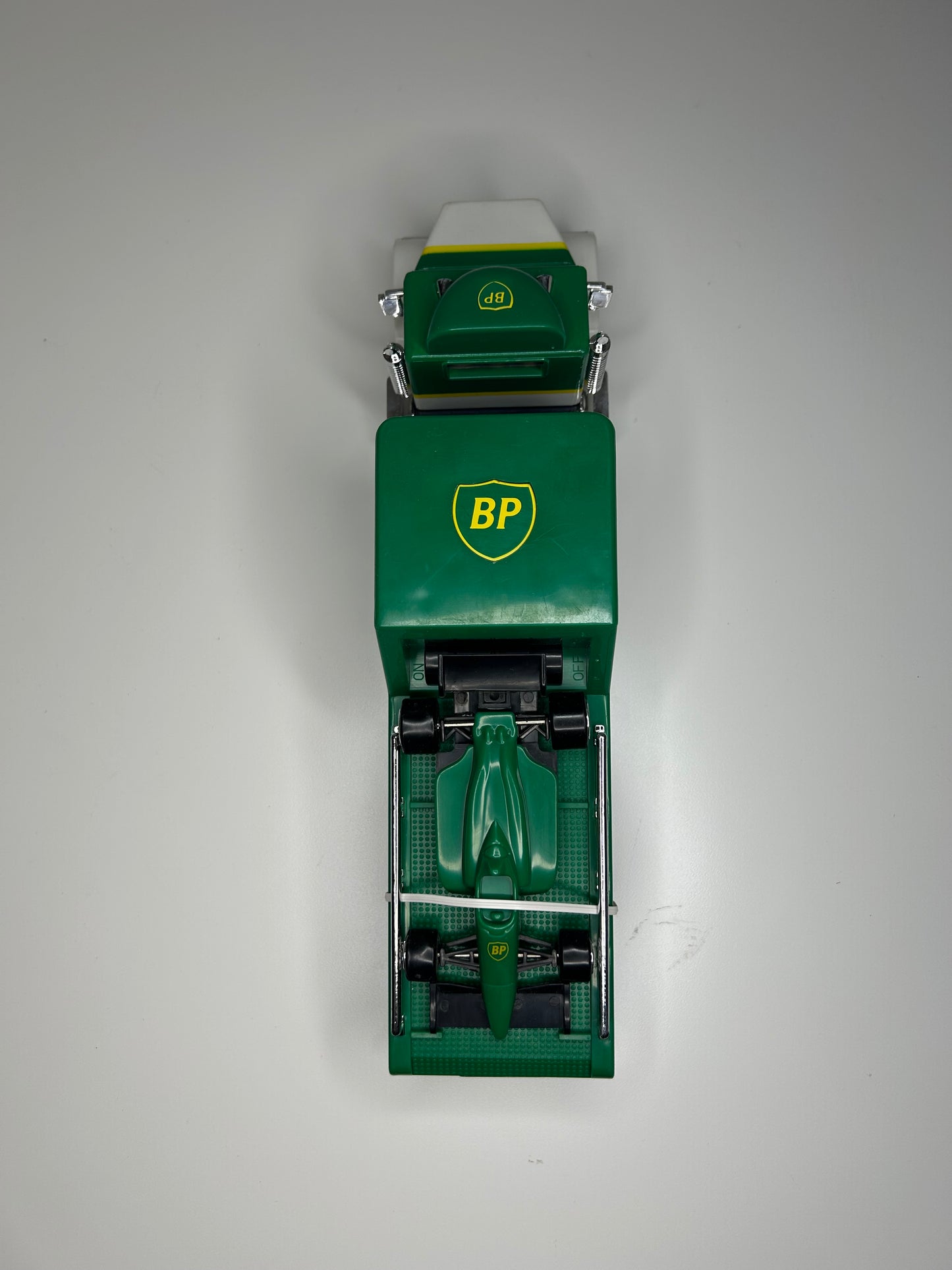 VINTAGE BP TOY RACE CAR CARRIER #1