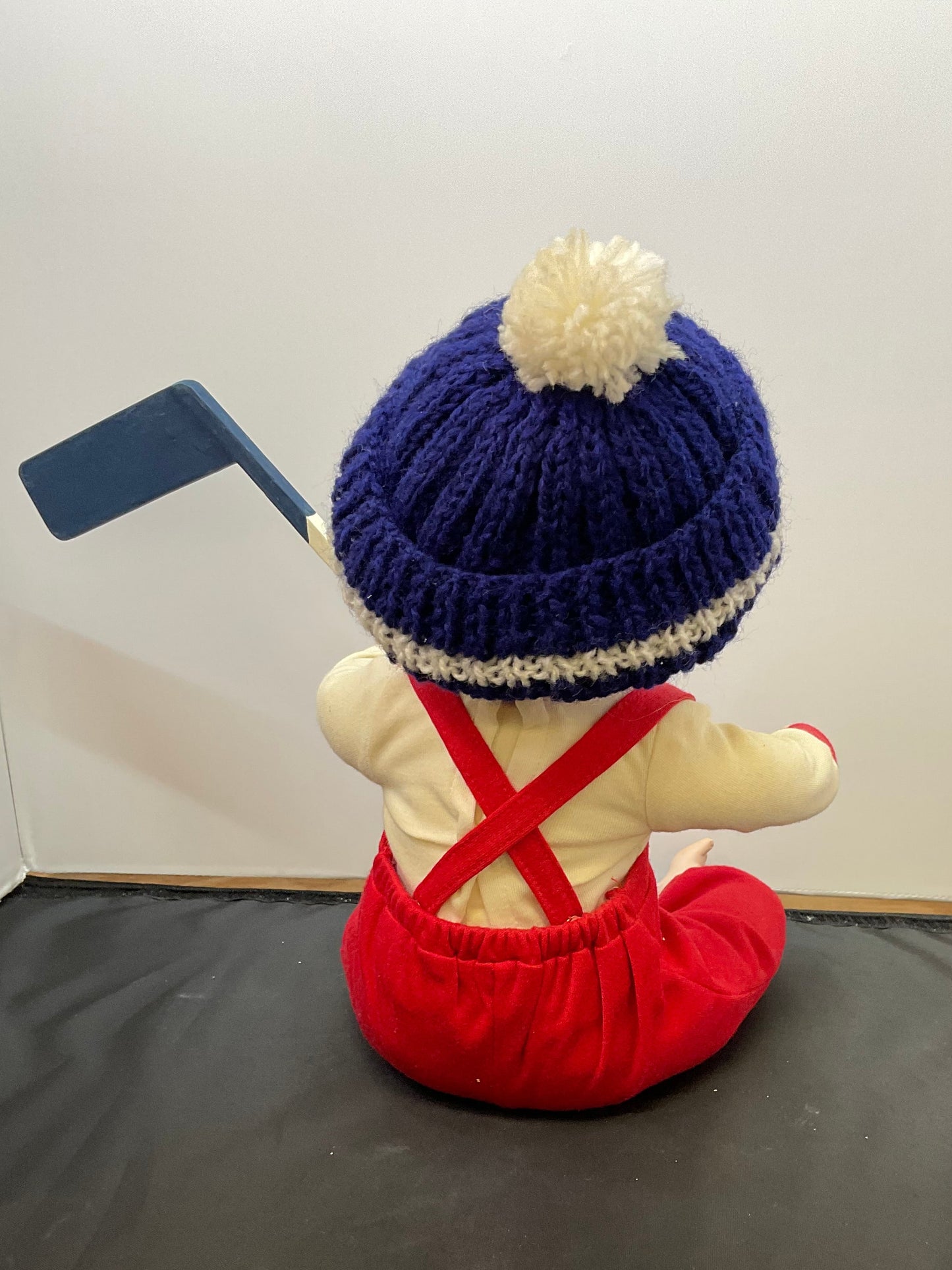 Danbury Mint Mark Porcelain Hockey Player Doll by Elke Hutchins Doll with Original Box