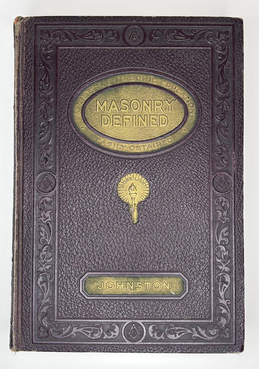 Masonry Defined Leather Hardcover Vintage Jan 1930