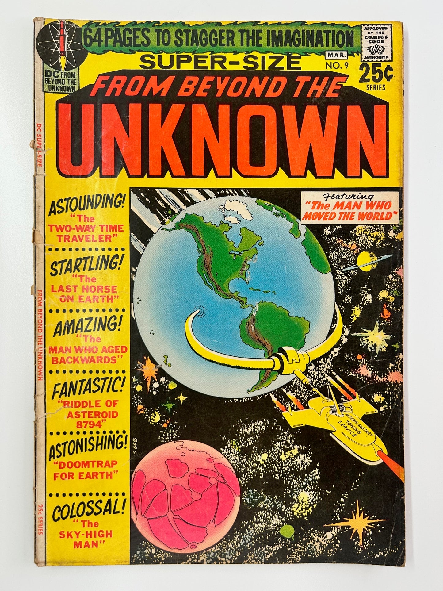 DC Super Size #9 From Beyond The Unknown Vintage 1971 DC Comic Book