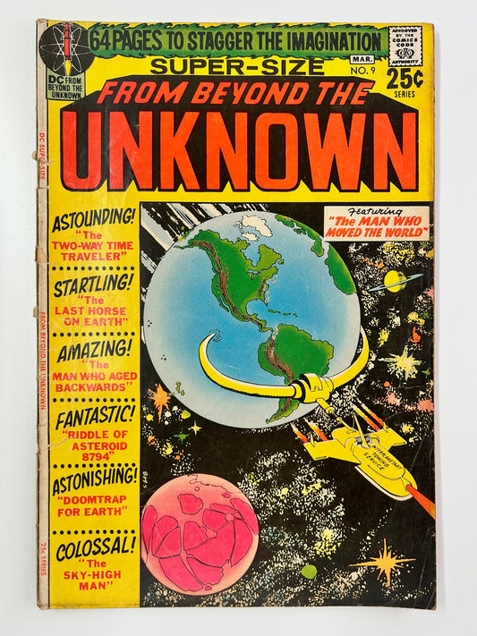 DC Super Size #9 From Beyond The Unknown Vintage 1971 DC Comic Book