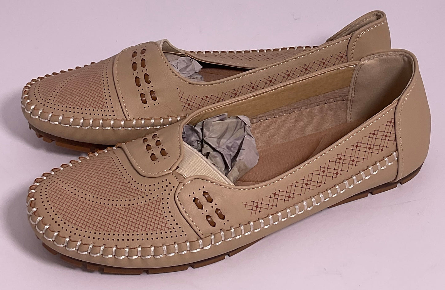 Women's Tan Comfy House Shoes Size 39s