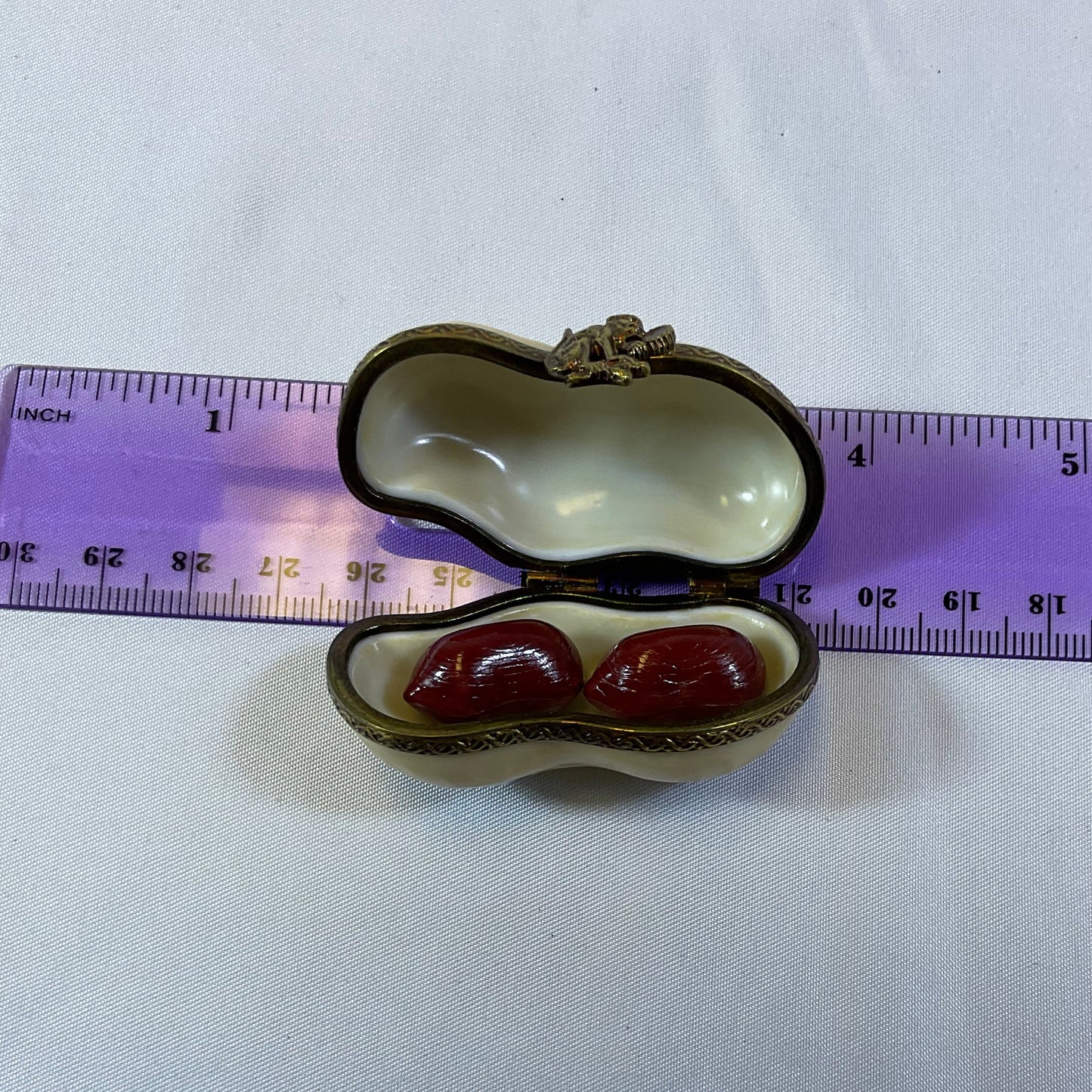 Peint Main Limoges France Limited #d 249/300 Collectible Authentic Vintage Hand Painted Porcelain Peanut