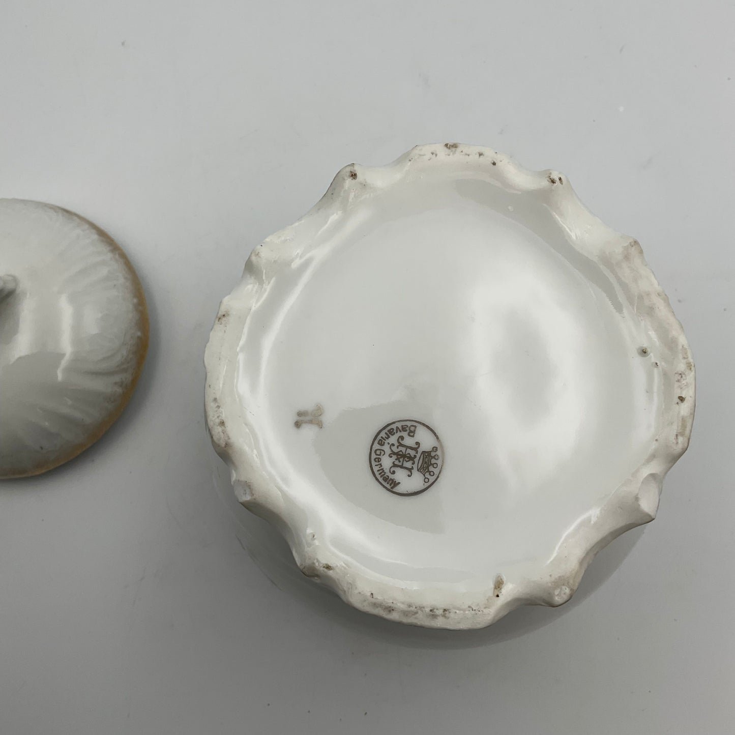 Bavaria Germany Porcelain Vase with Lid