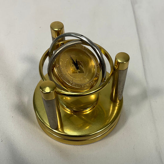 International Freedom Festival Vintage Gyroscope Desk Clock With Brass Engraving