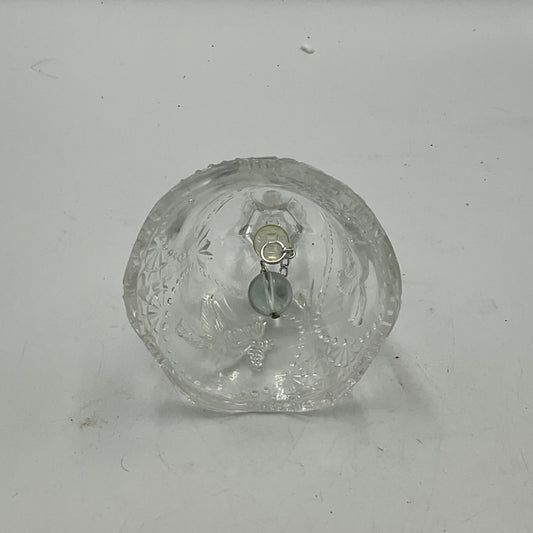 Vintage clear Pressed Glass Bell