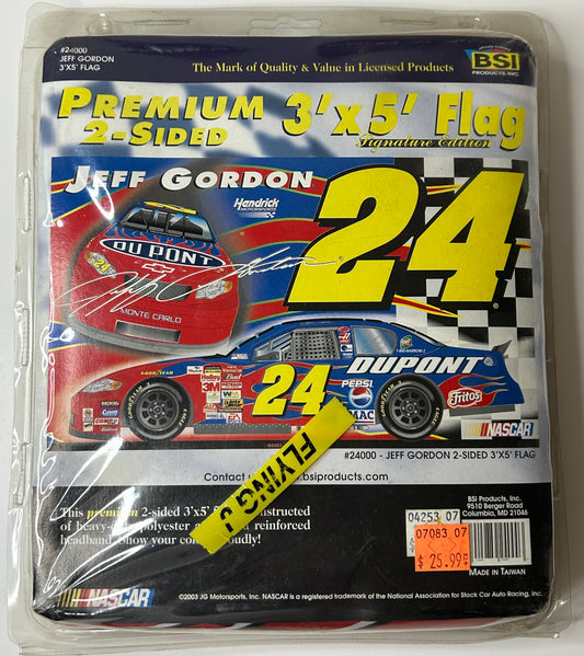 Jeff Gordon #24 Signature Edition Flag 3' X 5' NEW