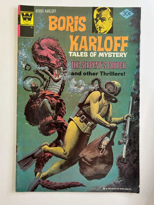 Boris Karloff Tales of Mystery #70 Serpent's Clutch Vintage 1976 Whitman Horror Comic Book