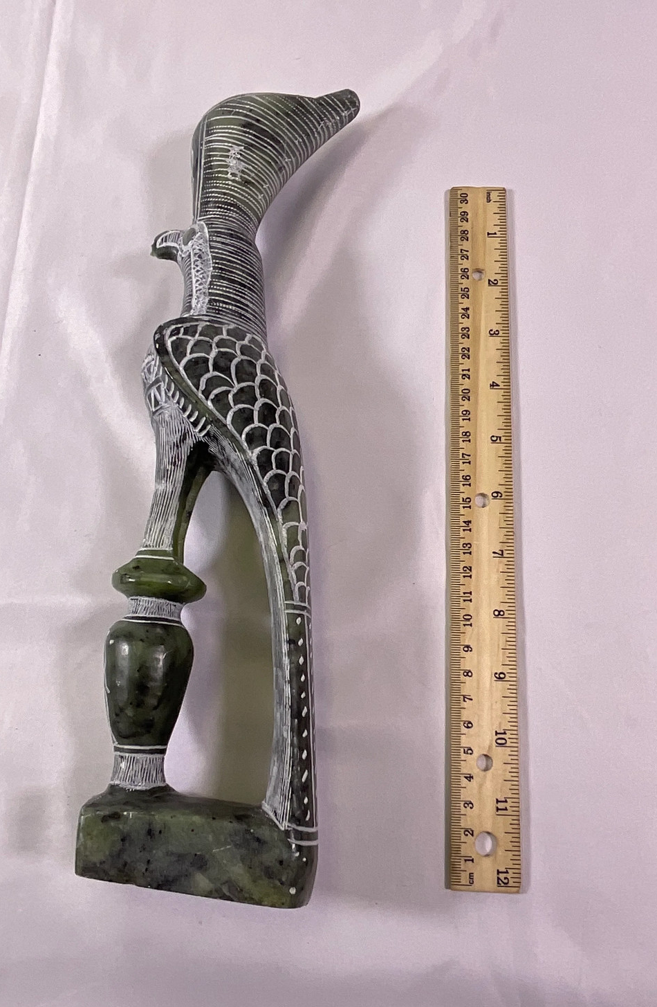 Decorative Egyptian Falcon god Horus Statue Figurine made of Stone