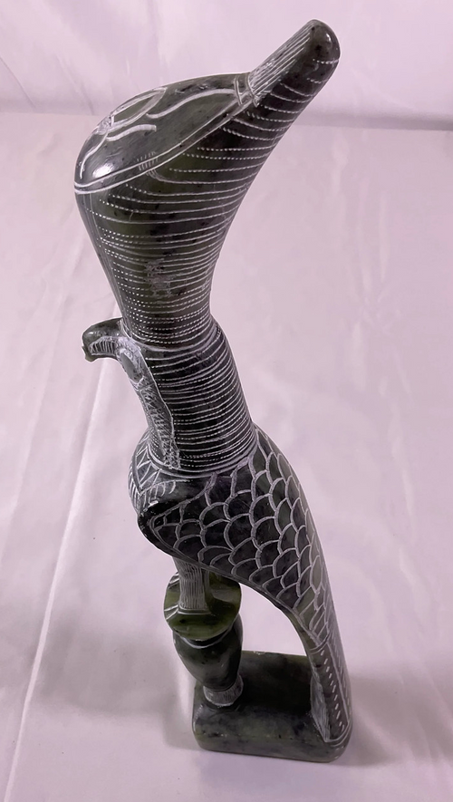 Decorative Egyptian Falcon god Horus Statue Figurine made of Stone