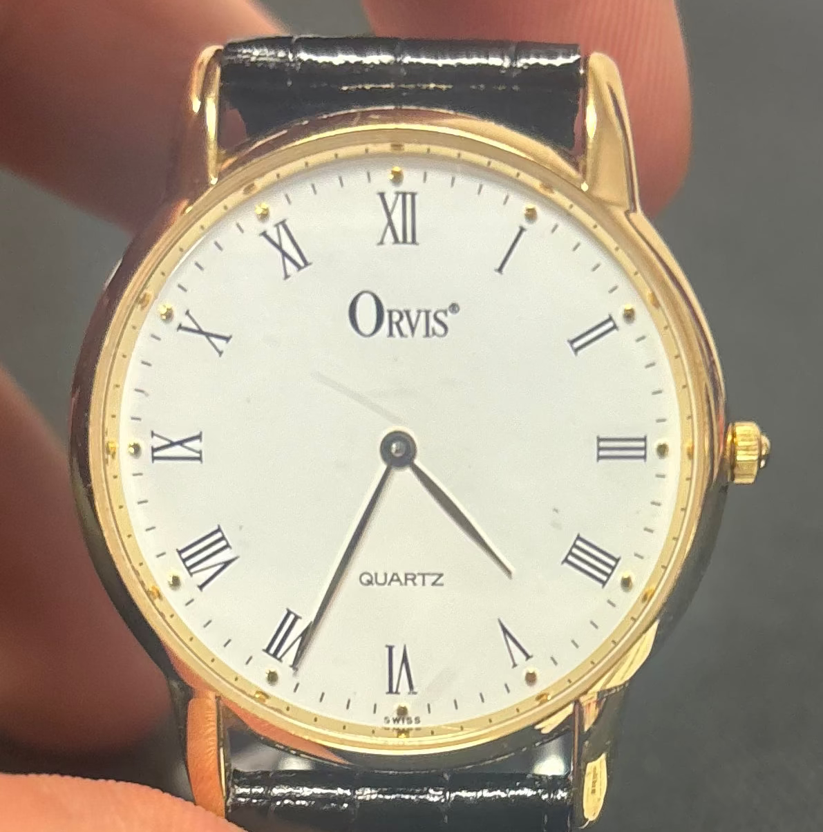 Orvis Swiss Quartz Wristwatch New Battery Working Condition