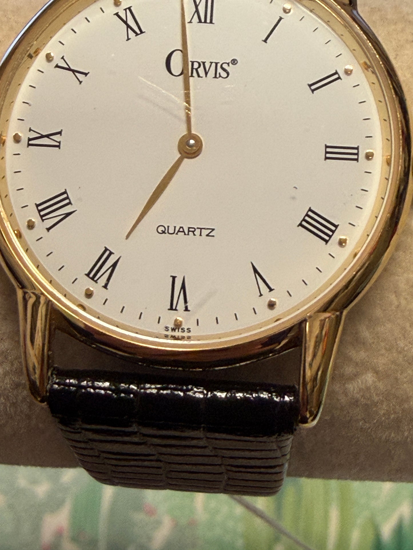 Orvis Swiss Quartz Wristwatch New Battery Working Condition
