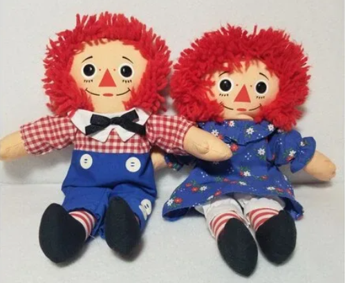 Raggedy Ann & Andy Playskool Vintage 1987