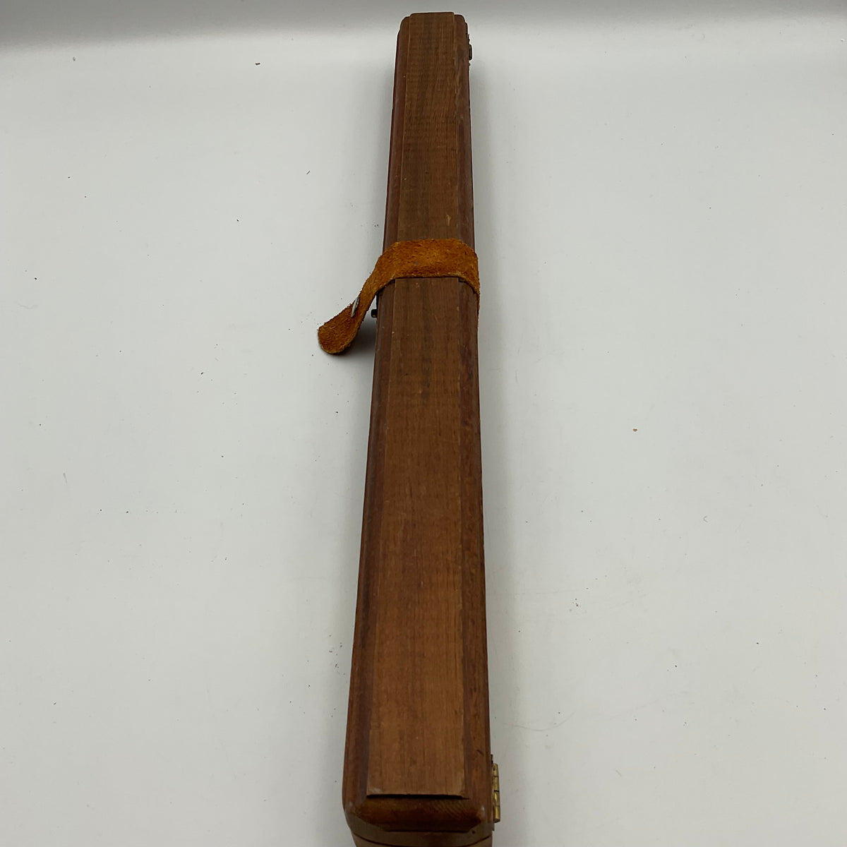 Vintage handmade Porcelain flute in wooden case