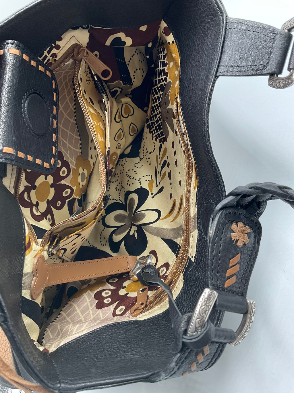 Brighton Montana Montreal Shoulder Bag Pebbled Leather Hobo Bag